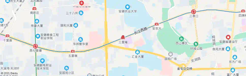 合肥三里庵_公交站地图_合肥公交_妙搜公交查询2025