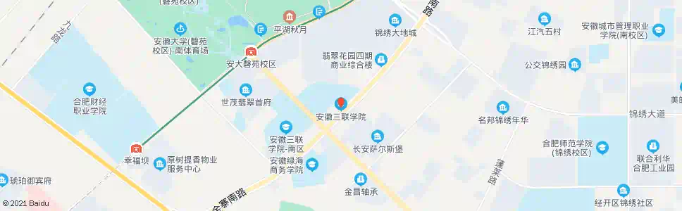 合肥三联学院分校_公交站地图_合肥公交_妙搜公交查询2025