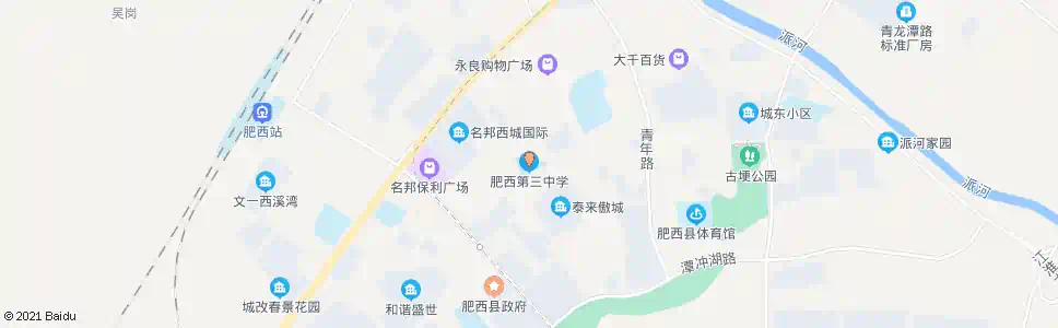 合肥肥西三中_公交站地图_合肥公交_妙搜公交查询2025