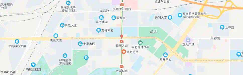 合肥繁翡路口_公交站地图_合肥公交_妙搜公交查询2025
