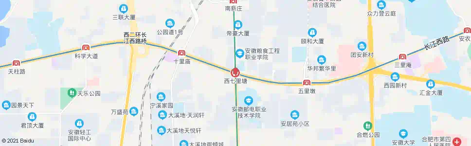 合肥七里塘_公交站地图_合肥公交_妙搜公交查询2025