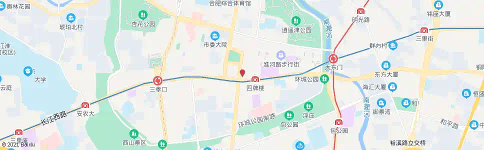 合肥百货大楼_公交站地图_合肥公交_妙搜公交查询2025