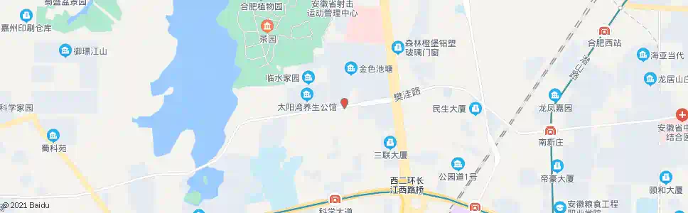 合肥金色池塘_公交站地图_合肥公交_妙搜公交查询2025
