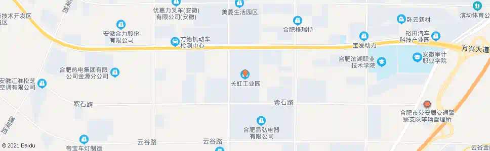 合肥长虹工业园_公交站地图_合肥公交_妙搜公交查询2025