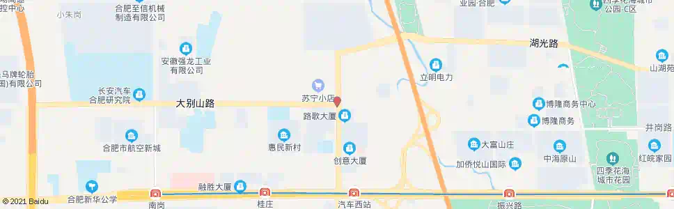 合肥大别山路_公交站地图_合肥公交_妙搜公交查询2025