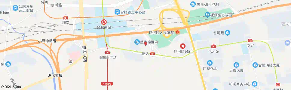 合肥盛大社区_公交站地图_合肥公交_妙搜公交查询2025