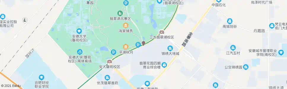 合肥翡翠湖_公交站地图_合肥公交_妙搜公交查询2025