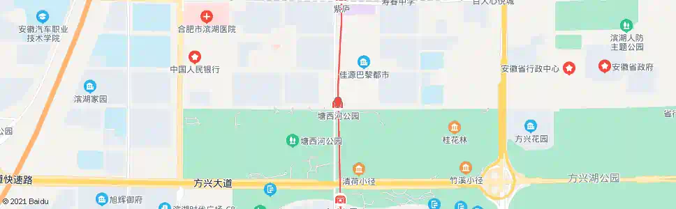 合肥塘西河公园站_公交站地图_合肥公交_妙搜公交查询2025