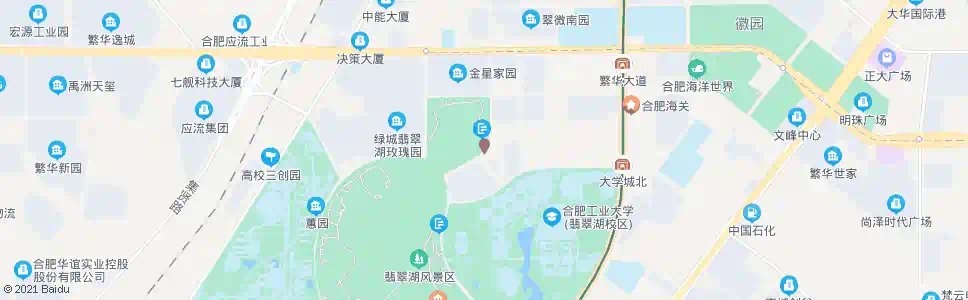 合肥翡翠公园_公交站地图_合肥公交_妙搜公交查询2025
