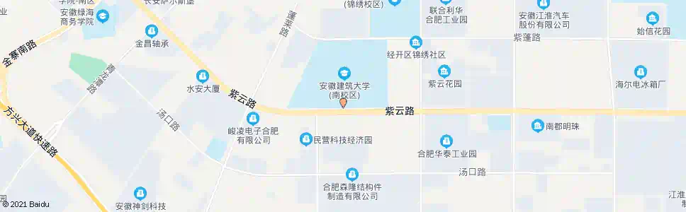 合肥建筑大学南区南门_公交站地图_合肥公交_妙搜公交查询2025