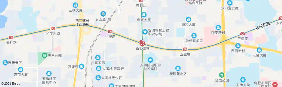 合肥三十四中_公交站地图_合肥公交_妙搜公交查询2025