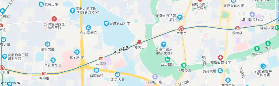 合肥安农大_公交站地图_合肥公交_妙搜公交查询2025