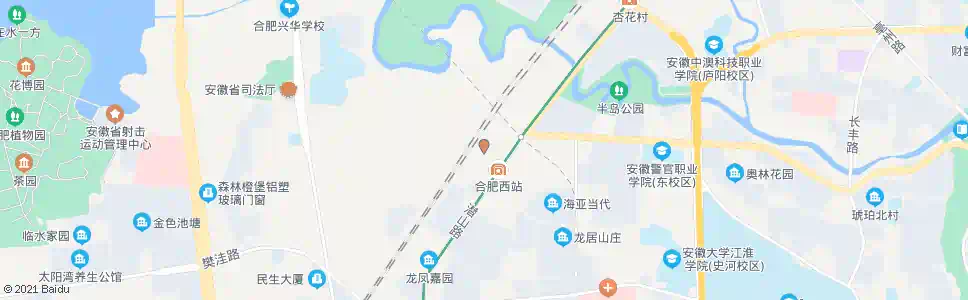合肥龟山路西站_公交站地图_合肥公交_妙搜公交查询2025