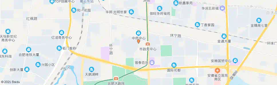 合肥市政办公区东_公交站地图_合肥公交_妙搜公交查询2025