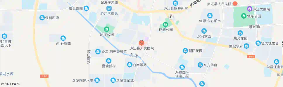 合肥庐江县医院_公交站地图_合肥公交_妙搜公交查询2025
