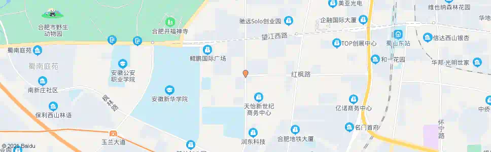 合肥红枫路_公交站地图_合肥公交_妙搜公交查询2025