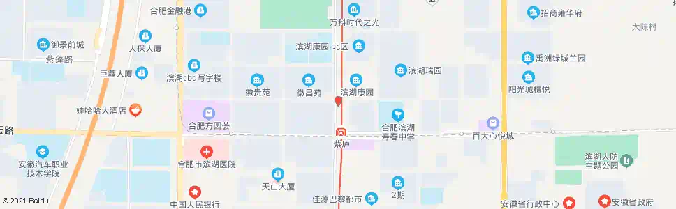 合肥庐福路口_公交站地图_合肥公交_妙搜公交查询2025