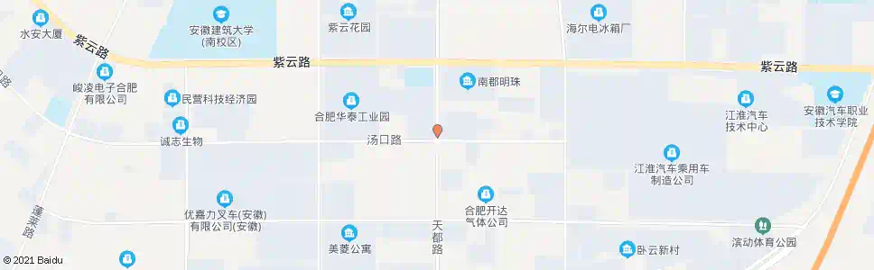 合肥天汤路口_公交站地图_合肥公交_妙搜公交查询2025
