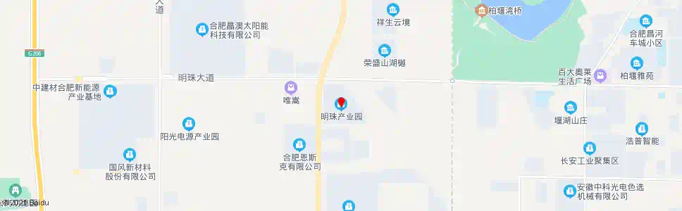 合肥明珠产业园_公交站地图_合肥公交_妙搜公交查询2025
