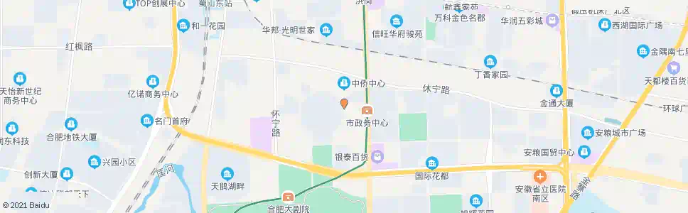 合肥市政务办公区东_公交站地图_合肥公交_妙搜公交查询2025