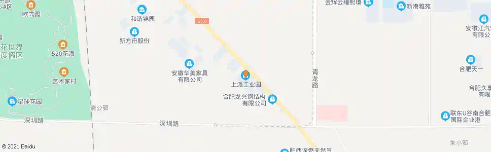 合肥上派工业园_公交站地图_合肥公交_妙搜公交查询2025
