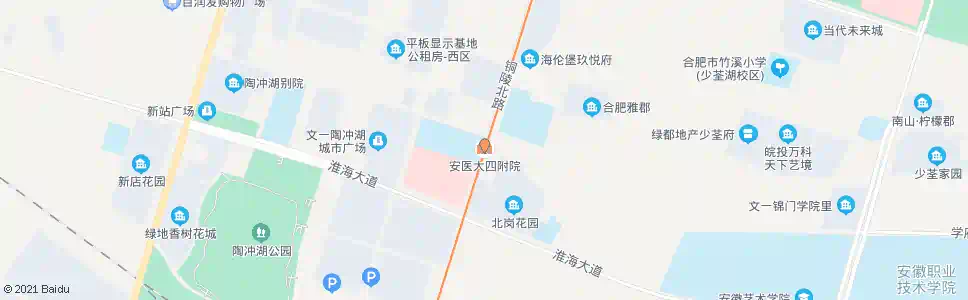 合肥安医大四附院_公交站地图_合肥公交_妙搜公交查询2025