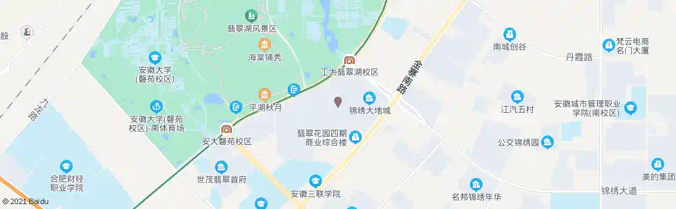 合肥翡翠花园_公交站地图_合肥公交_妙搜公交查询2025