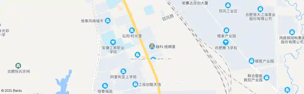 合肥融科梧桐里_公交站地图_合肥公交_妙搜公交查询2025