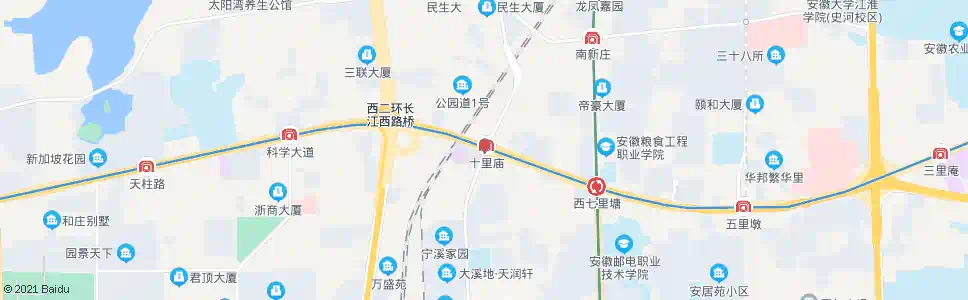 合肥怀宁路站_公交站地图_合肥公交_妙搜公交查询2025