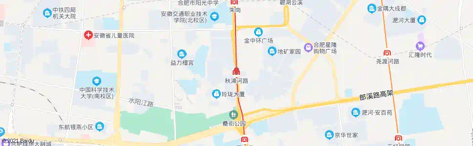 合肥秋浦河路站_公交站地图_合肥公交_妙搜公交查询2025