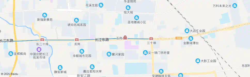 合肥王岗_公交站地图_合肥公交_妙搜公交查询2025