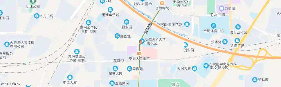 合肥省医科大新区_公交站地图_合肥公交_妙搜公交查询2025