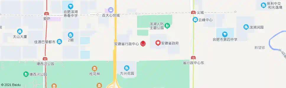 合肥省行政中心_公交站地图_合肥公交_妙搜公交查询2025