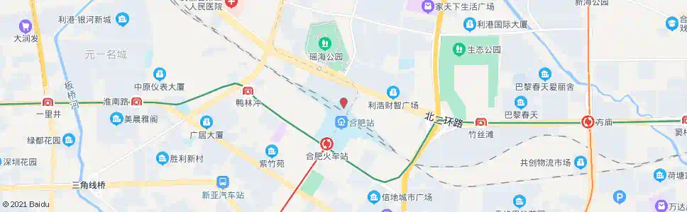 合肥市民广场_公交站地图_合肥公交_妙搜公交查询2025
