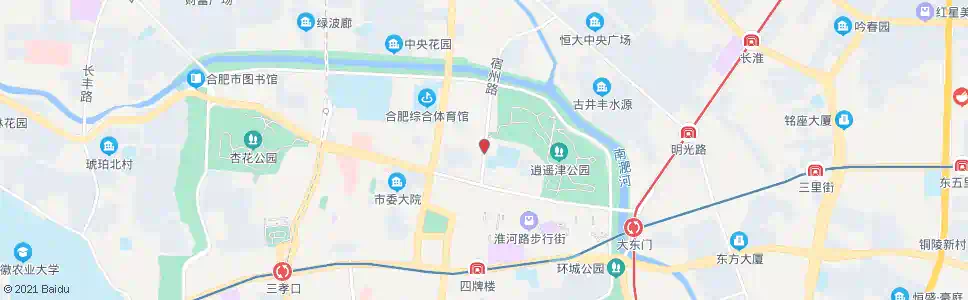 合肥三中_公交站地图_合肥公交_妙搜公交查询2025