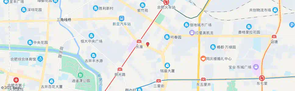 合肥十一中_公交站地图_合肥公交_妙搜公交查询2025