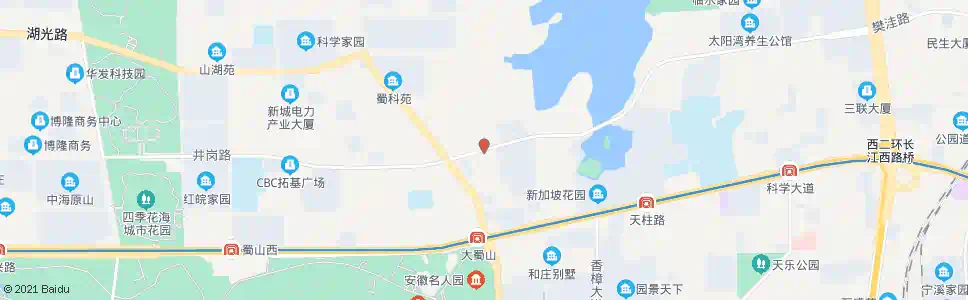 合肥下公岗_公交站地图_合肥公交_妙搜公交查询2025
