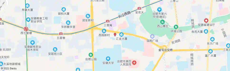 合肥西园路站_公交站地图_合肥公交_妙搜公交查询2025
