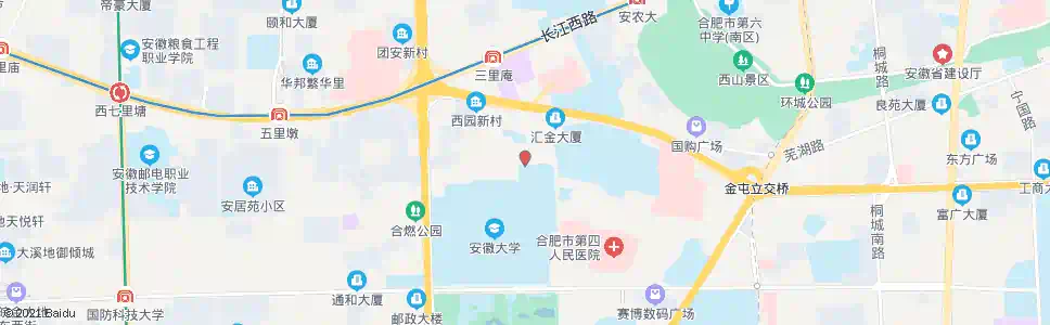 合肥安大北门_公交站地图_合肥公交_妙搜公交查询2025