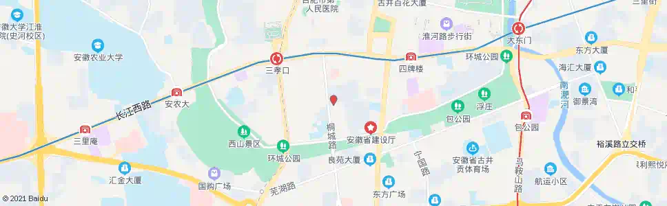 合肥桐城北路_公交站地图_合肥公交_妙搜公交查询2025
