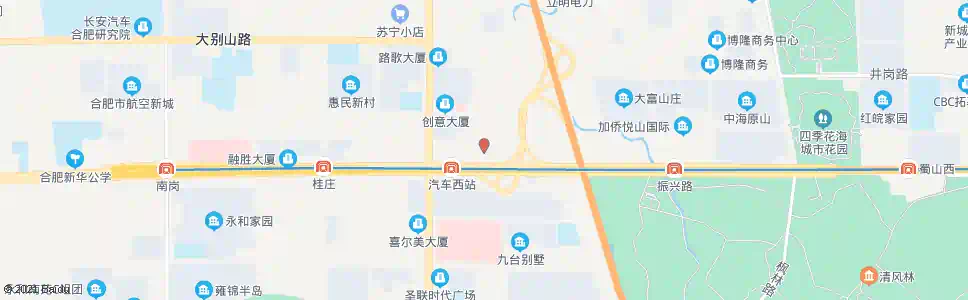 合肥长途汽车站西_公交站地图_合肥公交_妙搜公交查询2025