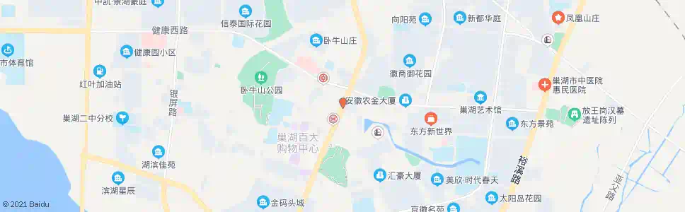 合肥巢湖中路_公交站地图_合肥公交_妙搜公交查询2025