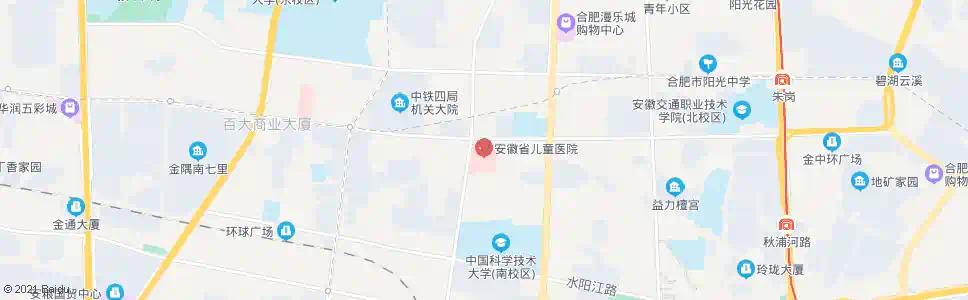 合肥省儿童医院_公交站地图_合肥公交_妙搜公交查询2025