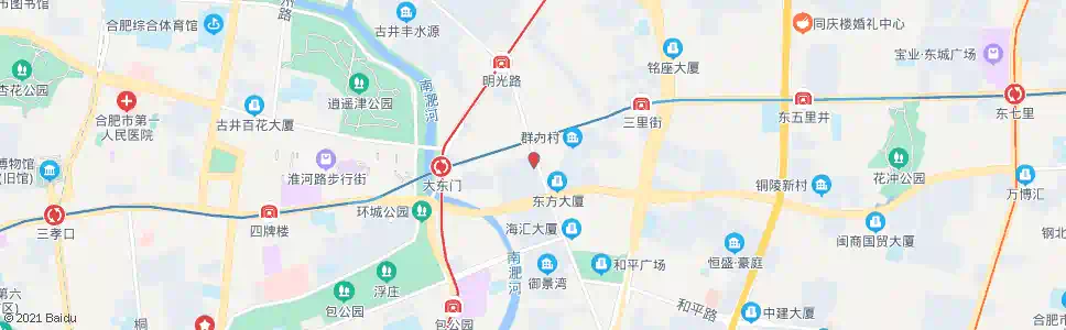 合肥金大塘_公交站地图_合肥公交_妙搜公交查询2025