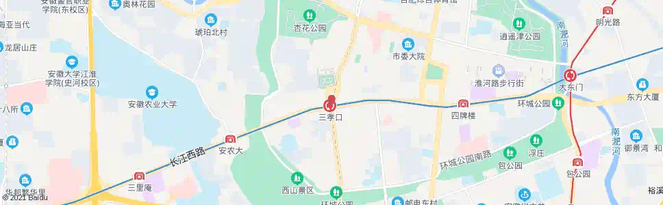 合肥三孝口_公交站地图_合肥公交_妙搜公交查询2025