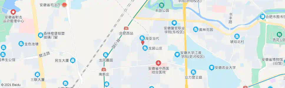 合肥龙居山庄_公交站地图_合肥公交_妙搜公交查询2025