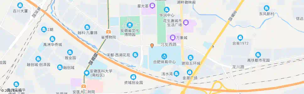 合肥安徽合肥体育中心_公交站地图_合肥公交_妙搜公交查询2025