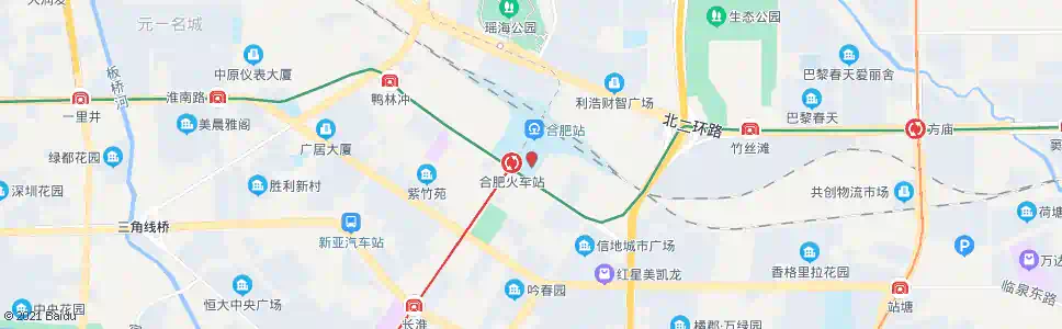 合肥南门停车场_公交站地图_合肥公交_妙搜公交查询2025