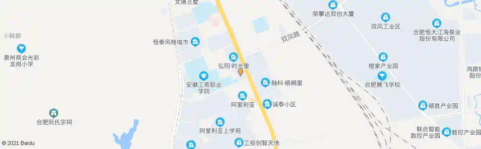 合肥双凤管委会_公交站地图_合肥公交_妙搜公交查询2025