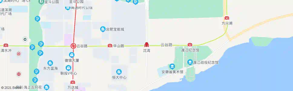 合肥沈湾_公交站地图_合肥公交_妙搜公交查询2025